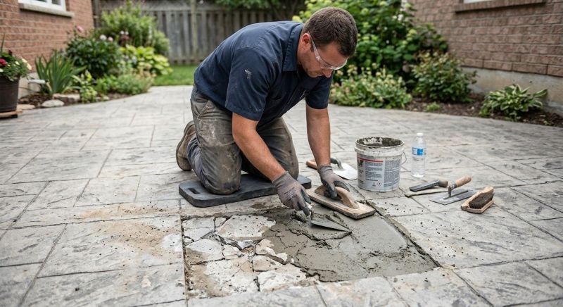 Decorative Concrete Repair in Gig Harbor, WA