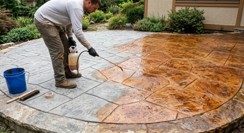 Interior Concrete Staining in Dallas, TX