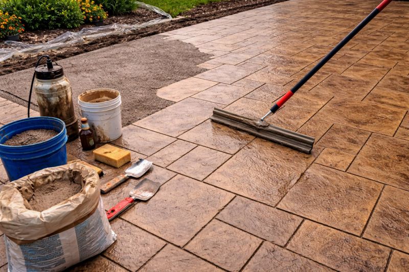 Patio Overlay Installation in Dallas, TX